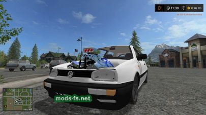 Volkswagen Golf 3 v8 для игры Farming Simulator 2017