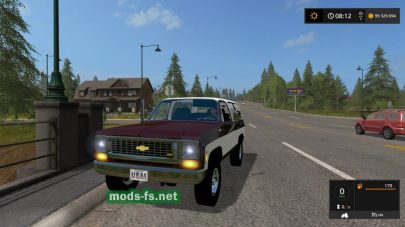 Chevy Blazer 1973 для Farming Simulator 2017