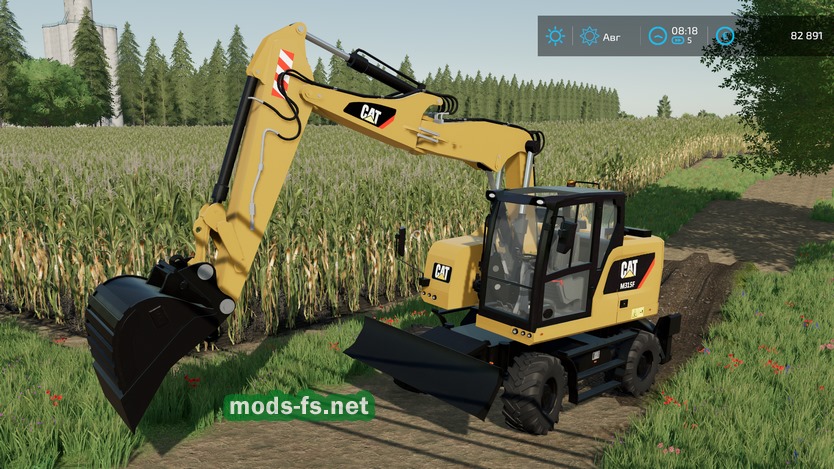 Мод экскаватор Cat M315f для Farming Simulator 22 Mods 4137