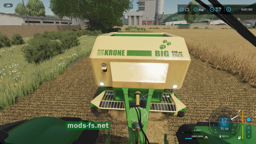 Мод на пресс подборщик Krone Bigpack 120 80 Twinaddon V 1000 для Farming Simulator 22 Mods 3261