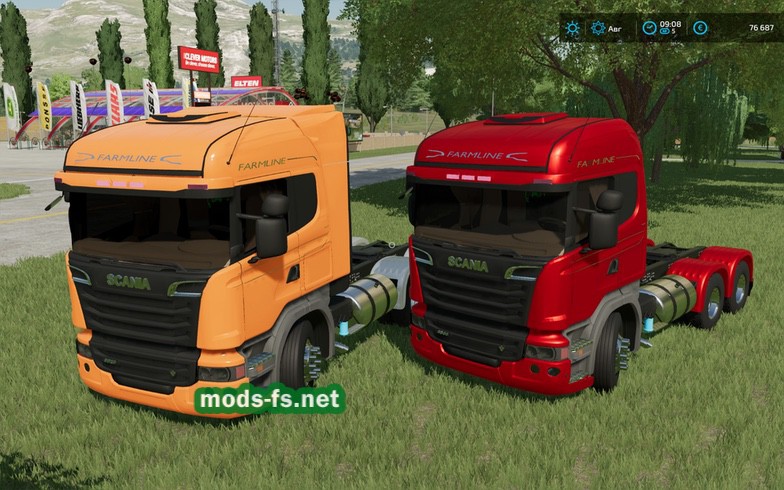 Мод на тягач Scania Farmline 6×4 V 1000 для Farming Simulator 22 Mods 0462