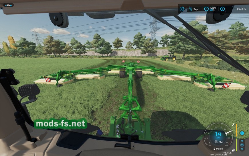Мод на косилку Krone Easycut Special бета V 1000 для Farming Simulator 22 Mods 1036